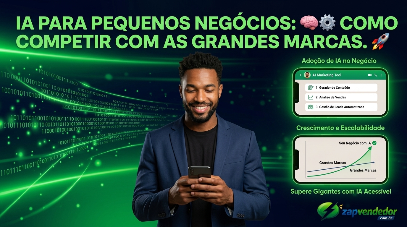 IA para pequenas empresas: como competir com grandes marcas usando tecnologia acessível