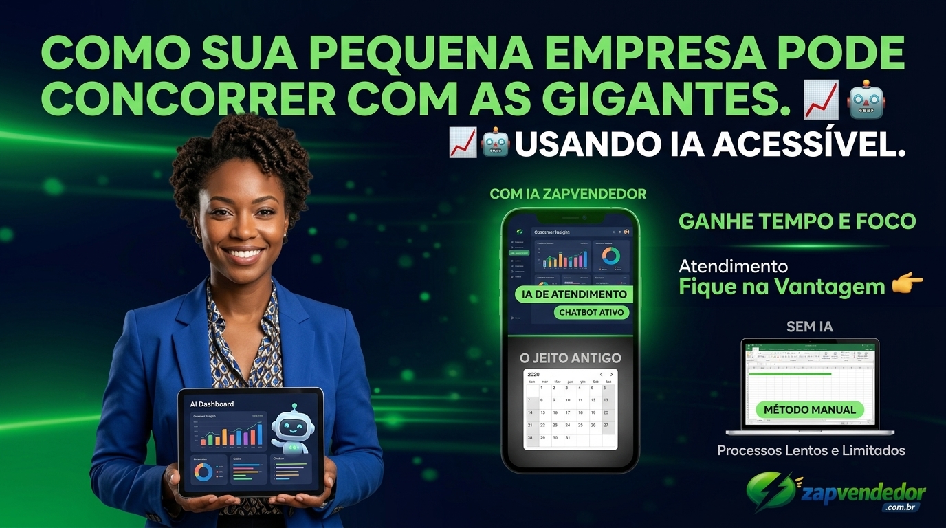 IA acessível para pequenas empresas competirem com grandes marcas