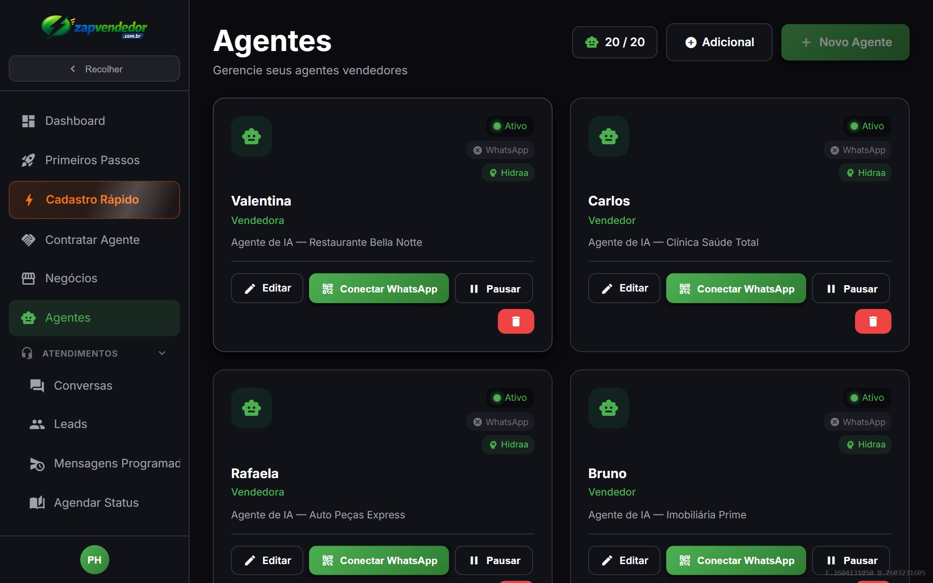 Step Personalidade — definindo quem é o agente de IA